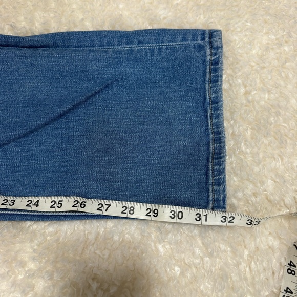 Flying Monkey Jeans Distressed High Rise Medium Wash Straight Leg Size 29 X 32 - Picture 7 of 11